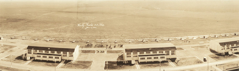 Panaramic of Kelly Field, 1919. Photo by Charles Steele.